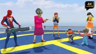 SCARY TEACHER 3D ABDUCTED NICK&TANI:GREEN YELLOW PINK SPIDER-MAN REMASTERED VS MISS 