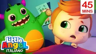 Amico Mostro Nella Cameretta 😨⚾️🎃 Cartoni Animati & Canzoni Bambini | Little Angel Italiano
