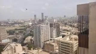 AERIAL VIEW OF KARACH : CIVIL LINES - PIDC - SHAHEEN COMPLEX  - BURNS RD. - SADDAR & OLD AREA KHI...