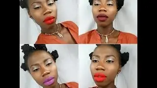 Mac retro matte liquid lipstick +  Swatches on Dark Skin | ami fullest
