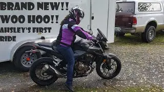 2021 CB500F ABS Ashley's first ride and her impression
