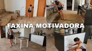 MOTIVAÇÃO DE LIMPEZA,  FAXINA NA CASA EM OBRA,  TAVA MUITO SUJO🥵 #motivação #faxina