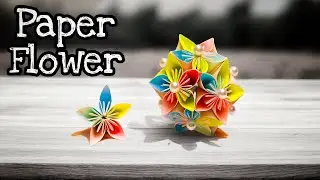 How to Make a Stunning 3D Paper Flower Ball | Viral Origami Craft Tutorial