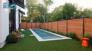 Modern Rectangle Pool with Turf Surround | Small Backyard, Big Style