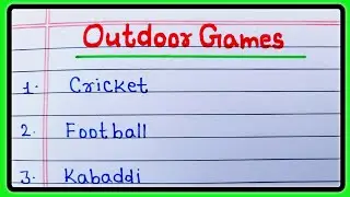 Названия игр на открытом воздухе на английском языке / 10 названий игр на открытом воздухе / Назв...