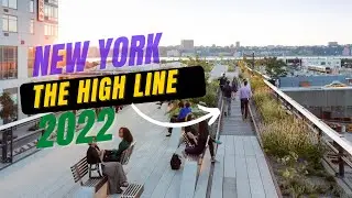 High Line Park in Winter Time,4K New York City Walking (February 18, 2022)