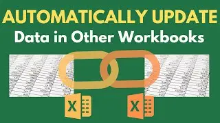 HOW TO Automatically UPDATE DATA in Many Other Sheets in Excel (in DIFFERENT WORKBOOKS)