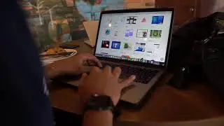 Man Working on Laptop