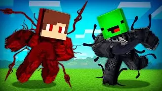 CARNAGE Symbiote JJ vs VENOM Symbiote Mikey in Minecraft - Maizen JJ and Mikey