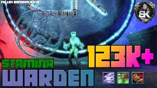 Stamina Warden PVE 123K+ DPS Parse (Fallen Banners U45)