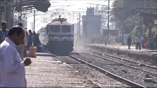 Continuous Honking GZB WAP 7 with Paschim Exp. Skipping Bhilad