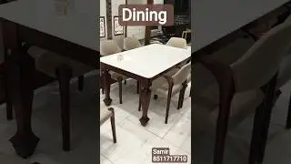 Dining table with marble top #interiordesign #diningtabledesign