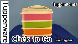 Review Tupperware | Tupperware Click to Go rectangular #tupperware #tupperwareonline