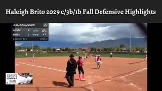 Haleigh Brito 2029 c/3b/1b Fall Defensive Highlights