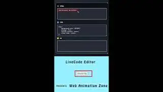 Create Your Own Live Code Editor from Scratch | #html5, #css3, #javascript  | #webanimationzone