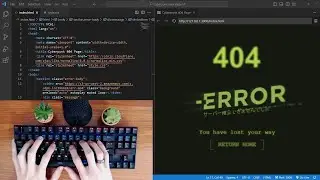 ASMR Programming - Coding Cyberpunk 404 Page - No Talking