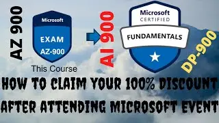 How to claim your 100% Discount after attending Microsoft Event