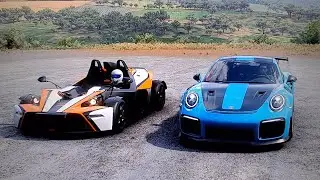Forza Horizon 5 drag race Porsche 911 GT2 RS Vs KTM X-Bow 