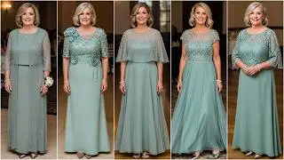 Trendy Sea Moss Color Mother of The Bride Dresses: Flattering and Modern Green Wedding Outfits