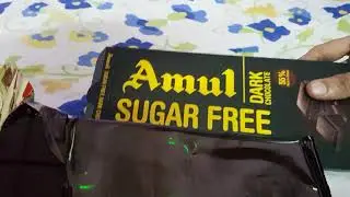 Reviewing sugar free Amul dark chocolate.