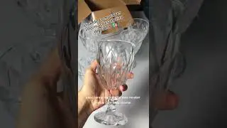 Jogo de Ta&ccedil;a Diamante Copo Vidro Transparente Bico De Jaca 330ml
