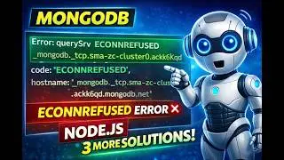 Fix MongoDB ECONNREFUSED Error in Node.js 🔥 (3 New Working Solutions)