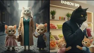Abandoned Mom Cat & the Cheating Father #CruelDadCat #CruelDadCat #kittenlove