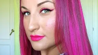 TUTORIAL:Doble eyeliner rosa&negro y labios rosa fuxia.Colores cálidosPERFECTOS PARA EL VERANO