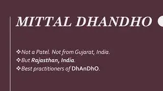 The Dhandho Investor - Mittal Dhandho