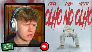 FIRST REACTION TO OLHO NO OLHO feat. MC PH - CJOTA | Brazilian Music Reaction