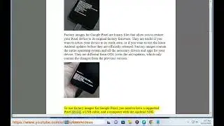Factory images for Google Pixel? Google Pixel 7 Pro factory images?