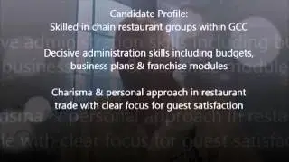 General Manager- Middle East Restaurant & Catering Operation