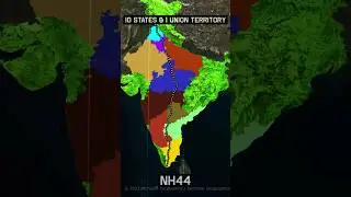 भारत🇮🇳 Longest National Highway #shorts  #shortsvideo  #nationalhighway #india