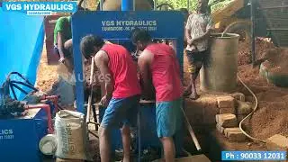 Kerala | M Brick Making Machine | Double compression | VGS Hydraulics | Coimbatore