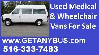 Wheelchair vans for sale NY | Call 516-333-7483 | 2008 Ford E250 Wheelchair Handicap Ambulette Van