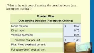 Making Outsourcing or Sell as is or Process Further