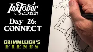 Inktober 2021 Day 26: Grimmleighs Tries to Connect with a Monster!