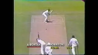 What a peach! Unplayable. Danny Morrison knocks over Allan Border 1st Test Aust vs NZ WACA 1989/90