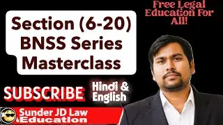 BNSS 2023 FREE Classes: Sec 6-20 Constitution of Criminal Courts | Judiciary & Exams