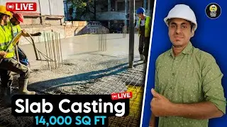 Live 14,000 Sq Ft Slab Casting | Practical Site Training | Akshay Kamath