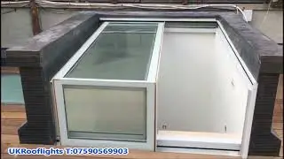 L shape Sliding Rooflight