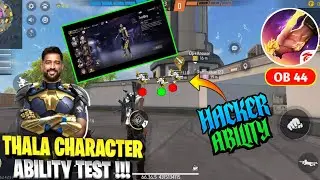 Thala Character Ability Test Free Fire | New Testboy Character Ability Advance Server Ob 44 Update