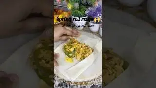 Homemade spring roll🙌 #youtubeshorts #viral #trending #food #recipe #springroll #minivlog #funny