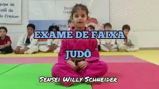 JUD&Ocirc; - Exame para faixa CINZA PONTA AZUL (Professor Willy Schneider) #judoinfantil #judokids #willy