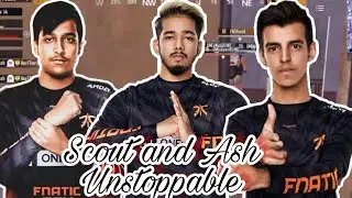 FNATIC Domination 20 Kills Ash And Scout On Fire🔥| FNC.Ash 1vs6 Clutch😲 10 Kills Solo