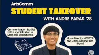 TCNJ ArtsComm Instagram Student Takeover - Andre Paras (9/20/25 - WTSR Underground Weekend Day 1)
