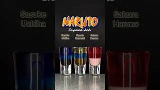 NARUTO INSPIRED SHOTS 🌀 #naruto #shots #cocktails