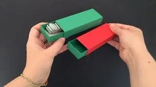 HOW TO MAKE MATCHBOX STYLE GIFT BOX FOR JEWELRY OR BRACELETS
