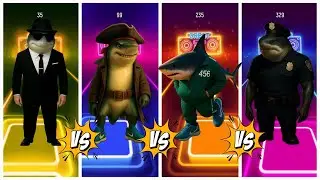 OMG! All Sharks Battle in Tiles Hop 😱 Who Wins?!