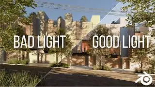 How I Light My Archviz Renders — Simple Sun & Time of Day Rules | Blender